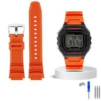 High quality rubber strap for Casio Watch W-218h / F-108 AE1200 / 1000 / 1300 resin silicone watch band 18mm 18mm black