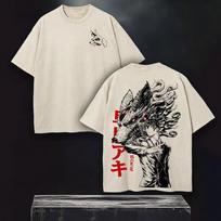 Manga Chainsaw Man Aki Hayakawa T-shirt Vintage Washed Oversized T Shirt Men Women Clothes High Quality Cotton Short Sleeve Tee XL gray