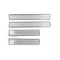 For Hyundai Kona SX2 2024-2026 Car Tuning 4PCS Stainless Steel Inner Door Sill Protector Cover Trim Car SuppliesGood product External Silver China Mai