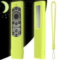 Silikoninis apsauginis dėklas, televizoriaus nuotolinio valdymo pultas, dulkėms atsparus dangtelis, suderinamas su Samsung BN59-01265A Luminous green suit white