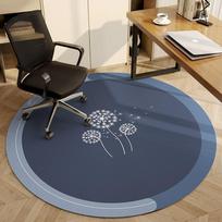 Apvalus grindų kilimėlis studijoms, biurui – Neslystantis kompiuterio kėdės kilimėlis, sukamos kėdės kilimas, namų interjero grindų padėklas Diameter 90cm(35in)