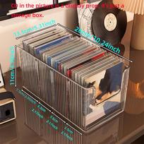 CD Diskų Stovas Stalinis Diskų Juodas Vinilo Plokštelių Magnetinės Juostos Ekspozicinis Stovas Kolekcijos Laikymo Albumas Laikymo Dėžė 1PC