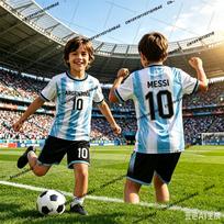 2026 Specialus Messi 10 Futbolo Džersis Marškinėliai Šortai Rinkinys Moterys Vyrai Harajuku Argentinos Gerbėjai Marškinėliai ir Šortai Vasaros Vaikams 2 dalių Rinkinys 140
