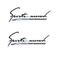2 vnt. Automobilio šoninio lango M Performance stiklo 3D lipdukas Bmw X1 X3 X4 X5 X6 X7 E46 E90 F20 E60 E39 F10 F30 automobilių aksesuarams juoda