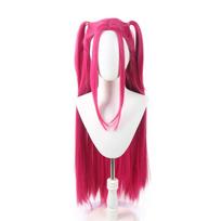 NEW Kpop Demon Hunters Wig Rumi Mira Zoey Saja Boys Baby Wig Men Women Synthetic Hair Free Wig Cap Cosplay Halloween Party Props pink