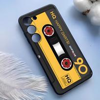 Retro Music Tapes Camera Phone Case For Samsung S25 Ultra S24 S23 S22 S21 S20 Plus Fe Galaxy A54 A53 A34 A25 A16 Silicone Cover Samsung S22