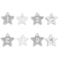 4Pcs Star Shaped Silicone Molds for Epoxy Resin, Candlestick, Candle Holder, Home Decoration, Plaster Silicone Mold 1 white