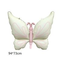 Matte Butterfly Shape Balloons Large Floatable Balloon Ins Aluminum Film Balloon  Party Supplies smėlis