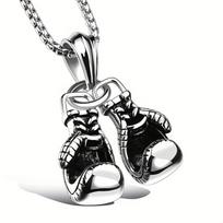 Boxing Gloves Men's and Women's Necklace European and American Fashion Fitness Accessories Pendant sidabras