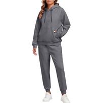 Two-piece Casual Hoodie Set, Color -lined Set With Pockets, Sweatpants XL kupranugaris