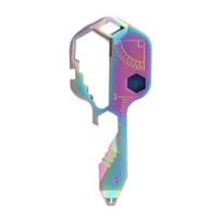 Portable Key Shaped Pocket MultiTool, Small 24-in-1 Ultimate Utility Kit, Made with Lightweight Stainless Steel
