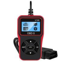 Plug and Play Universal V100 Digital Display Auto Accessories 16 Pin OBD2 Code Reader OBD 2 Scanner Car Diagnostic Tools black