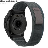 20mm 22mm 26mm Loop Nylon QuickFit Release Strap for Garmin Fenix 7X 7 Pro Fenix 6X 6 5X 5Plus Tactix 8 Forerunner 965 955 Enduro 2 Band Quickfit 22mm black