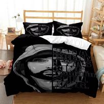 Eminem Hip -hop Sänger 3D Printed Bedding Duvet Cover Queen Bedding Set Soft and Comfortable King Size Bedding Set EU Single(135*200cm)3pcs