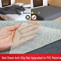 Non-Slip PVC Pad for Sofa, Carpet, Tatami, Mattress Fixing and Anti-Movement. 40cm*40cm Single Chair smėlis