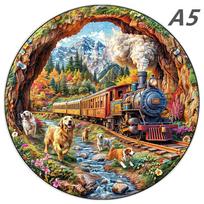 3D Winding Road Jigsaw Puzzle Scenery ontessori Games Animal Adults Christmas Board For W13516WW- gray