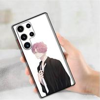 Anime F-Fukuhara T-Tamon Silicone Case For Samsung S25,24,23,22,21,20 Plus Ultra 5G Lite Shockproof Cover Samsung S25 gray