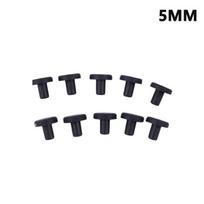 10Pcs Black Silicone Rubber Snap-on Hole Plug  3 3.5 5  8 to 12mm Blanking End Caps Seal Stopper