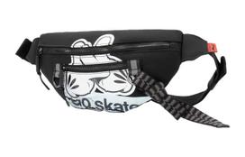 Li Ning OG SLICK Collaboration Skateboard Reflective Fabric Shoulder Bag, Crossbody Bag, Sling Bag, Fanny Pack Regular ABDS076-1 black