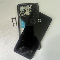 Full Housing For Xiaomi Redmi 13 4G Phone Housing Middle FrameBattery Back Cover Case Rear  With Camera Lens Black 4G black