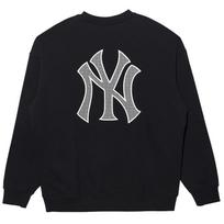 New Era X MLB New York Yankees 3D Mesh Print Crewneck Fleece Pullover Sweatshirt Unisex sweatshirt 13338671 M gray