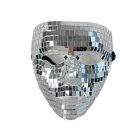 Disco Ball Glitter Mirror Face Mask Festival Masquerade Masks for Cosplay Halloween Party Rave Night Club Mask DJ Accessories
