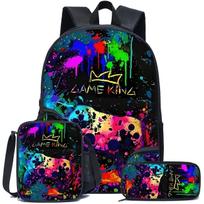 Spausdinta pradinės mokyklos mokinių kuprinė, mokyklinė tašė, paštininko krepšys, pieštukinė, trijų dalių komplektas 17inch school bag