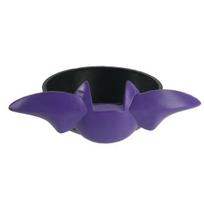 Dark Theme Tableware Halloween Candy Bowl, Black Bat Shaped Ceramic Dish, Large Resin Serving Tray Kitchen Decoration for Snacks And Treats, Tabletop A black