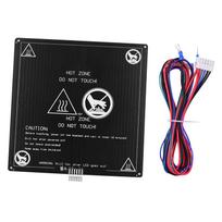 Aluminum Heated Bed 12V Hotbed 220*220*3mm with Wire Cable Heatbed Platform Kit for Anet A8 A6 3D Printer Parts black