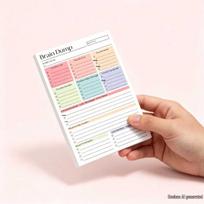 50-Page Color Sticky Note Book for Brainstorming and Note-Taking beige