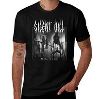 Silent Hill  Horror Metal Art TShirt Basic Comfort Fit TShirt for Unisex 2XL black