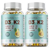 Buporai - Vitamin D3 + K2 Dietary Supplement - Bone and Teeth Health 120*2