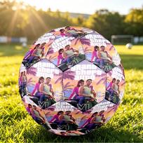 Size 5 Football GTA Pattern, Wear‑Resistant Soccer Ball for Match Training Daily Sports Play Size 5 white