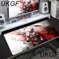 Large Desk Mat Computer Keyboard Mousepad Assassins Creed Mouse Pad Stitched Edge Soft Cloth Wearproof Gaming Esports Table Mats 30cmx60cm
