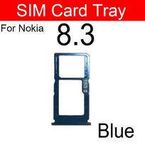 For Nokia 8.3 SIM Card Tray Sim Card Slot  Card Reader Adapter Replacement Repair Parts mėlyna