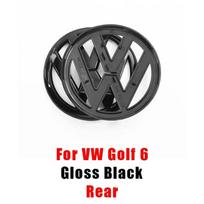 Golf 3 4 MK3 MK4 For VOLKSWAGEN VW 2026 New Emblems Hub Caps 135mm Car Front Grille Badge E22 and 110mm Rear Trunk Emblem Lid Logo 5 black