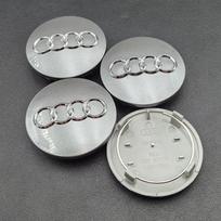 4Pcs Audi Car Wheel Center Hub Caps 60 61 68 69 Compatible with A7 A8 S4 S6 A3 A4 A5 A6 Rim Cover Emblem Accessories 4B0601170