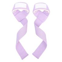 Nonslip Gym Lifting Wrist Straps, Weight Lifting Straps, Textured Contact Area and Reinforced Training Webbing for Gym Use violetinė