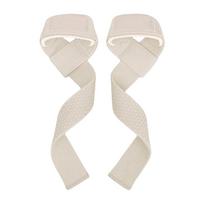 Nonslip Gym Lifting Wrist Straps, Weight Lifting Straps, Textured Contact Area and Reinforced Training Webbing for Gym Use smėlis