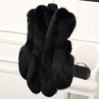 Didelio dydžio moteriška plona liemenė Gilet Outwear šilta dirbtinė liemenė XL juoda