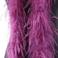 Pasidaryk pats gražus stručio plunksnų boa, 1 sluoksnio purus stručio plunksnų šalio apdaila karnavalui, cosplay suknelės siuvimui, pluma dekoracija, skara 2Meter pink