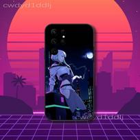 L-Lucy C-Cyberpunk Anime Phone Case For Samsung S10,S21,FE,S21 ,S26,S25,S24,S23,Ultra,S9,S22,Plus Black Shockproof TPU Samsung S20lite5G black