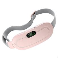 Electric Heating Pad Sturdy Waist Belt Device for Stomach Abdominal rožinė