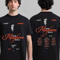 Lady Gaga The Mayhem Ball Tour 2025 Tour Dates Two Sides Unisex T-Shirt High-end Luxury Is for Both Men and Women Top Y2k XXXXXL juoda
