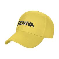 Ayrton Senna Baseball Cap Unisex Women Hip-Hop Trucker Worker Cap John Player Car Helmet Dad Hat Adjustable Sports Cap Spring Cap One Size yellow