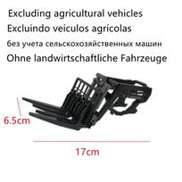 RC Farm Tractors Car 1/24 Radio Controlled Cars and Trucks 2.4G with Light Simulated Engineering Truck Model Toys for Kids Xmas black