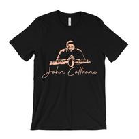 John Coltrane Saxophone Jazz Musician T-shirt XXXL beige