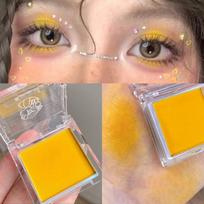 Eyeshadow Matte Green Yellow Monochrome Palette, [03] Mango Yellow