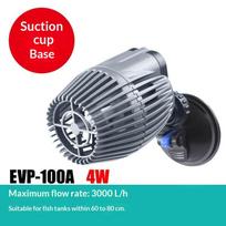 Aquarium Wave Maker Pump Energy Saving High Efficiency Quiet Propeller Strong Suction Cup for 25-90 Gallon Saltwater Fish Tank 4W gray