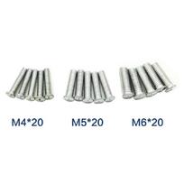 100pcs/pack Aluminum Nut dent puller spot welding car spotter stud welder Screw For Aluminum Car Body metal sheet pulling repair M6x20
